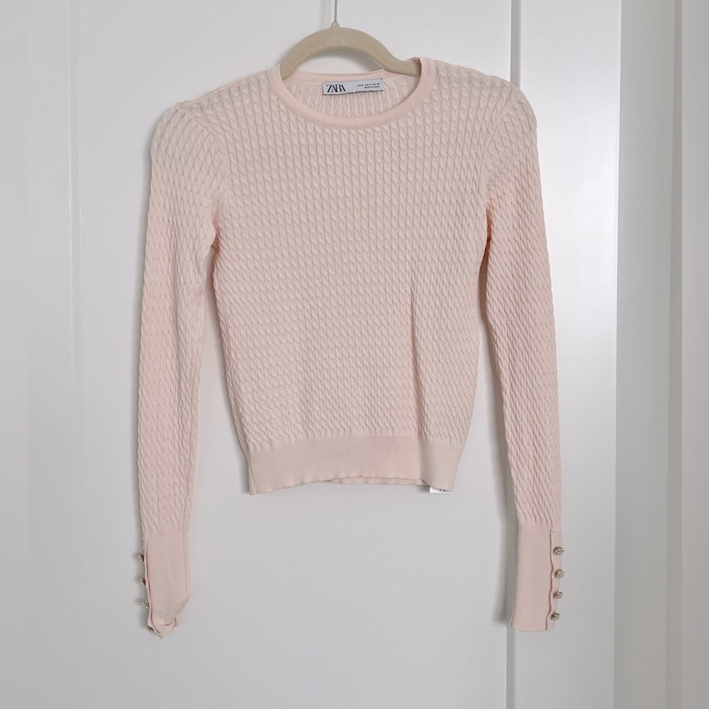 Zara Knit Top Sweater. Size S.
